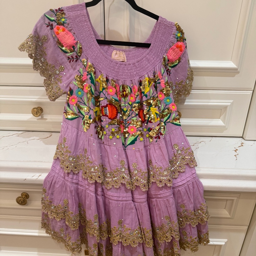 Las Noches purple mini dress